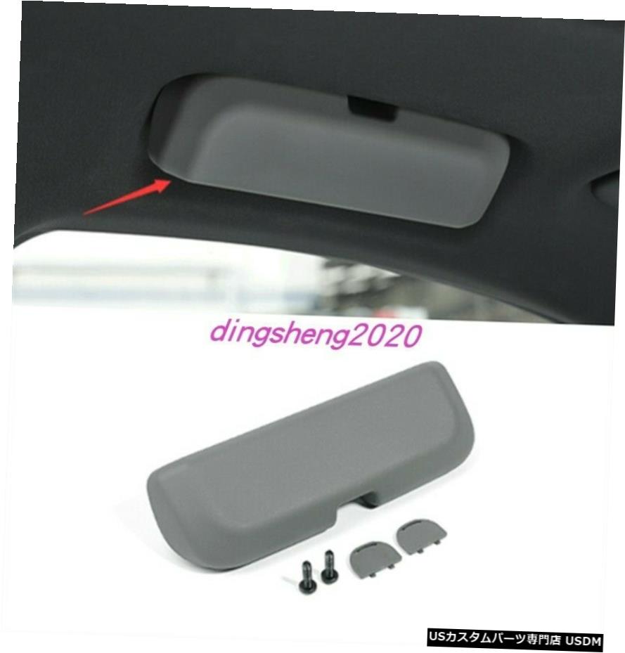 エアロパーツ ポルシェカイエン2018-2020グレーABSカーインテリアメガネケースカバートリム Gray ABS Car interior glasses case cover trim For Porsche Cayenne 2018-2020 【並行輸入品】