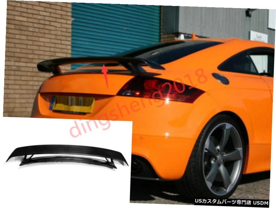 エアロパーツ アウディTT MK2のためにカーボンファイバーリアルーフスポイラー、トランクスポイラーテール装飾カバー Carbon Fiber Rear Roof Spoiler Trunk Tail Spoiler Decor Cover For Audi TT MK2 【並行輸入品】