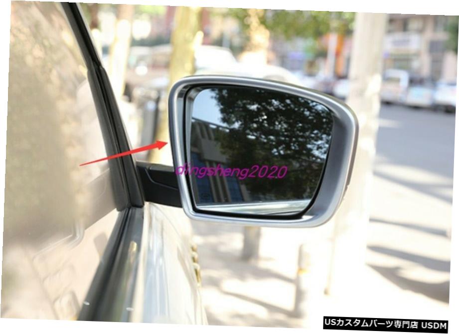 エアロパーツ マセラティレバンテ16から2019のためにABSクロームバックミラー雨の眉カバートリム ABS Chrome Rearview Mirror Rain Eyebrow cover trim For Maserati Levante 16-2019 【並行輸入品】
