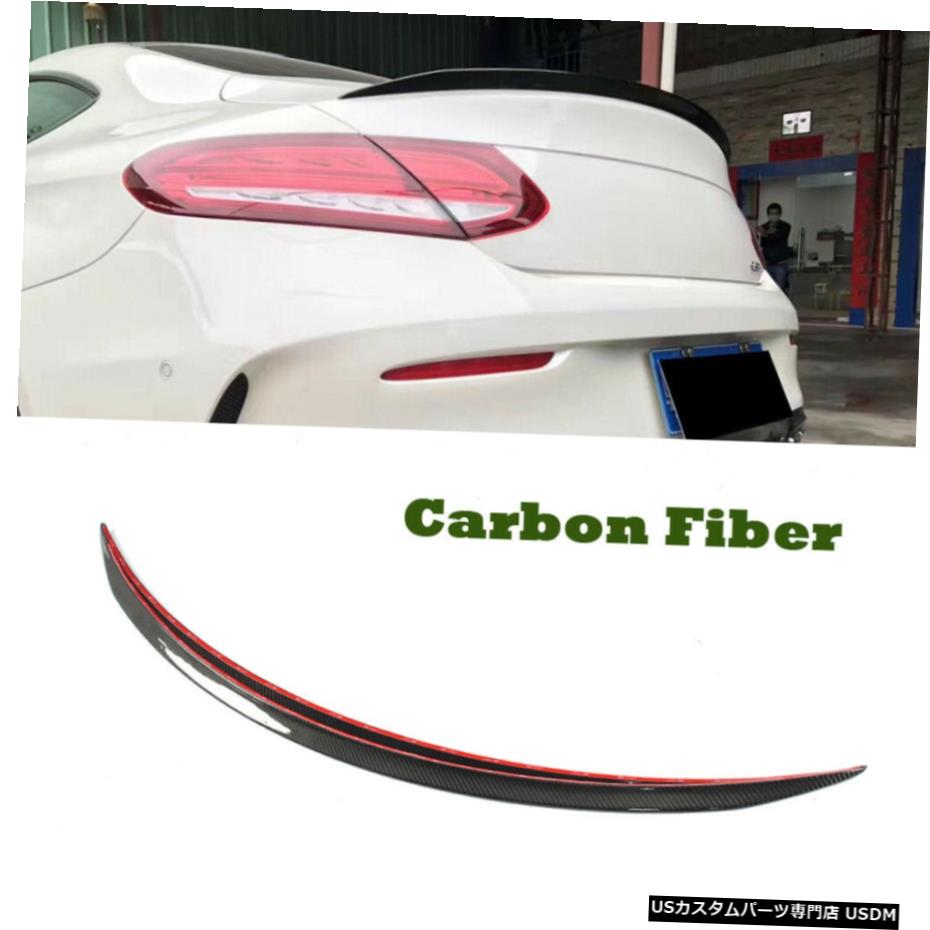 エアロパーツ カーボンファイバーリアトランクスポイラーウイングブーツリップのためにメルセデスCクラスC63 AMGクーペ Carbon Fiber Rear Trunk Spoiler Wing Boot Lip For Mercedes C Class C63 AMG Coupe 【並行輸入品】