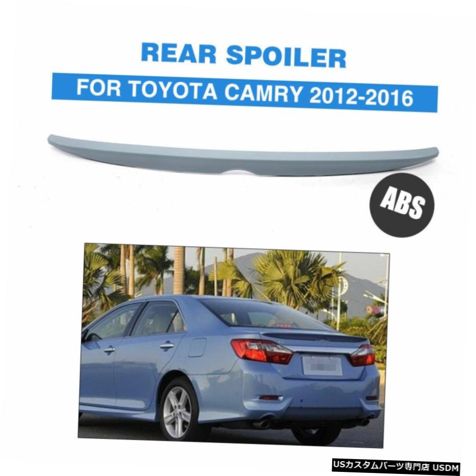 エアロパーツ トヨタカムリ2012から16 Unpainedグレーの場合ABSリアトランクスポイラーリップブートウイングテール ABS Rear Trunk Lip Spoiler Boot Wing Tail For Toyota Camry 2012-16 Unpained Gray 【並行輸入品】