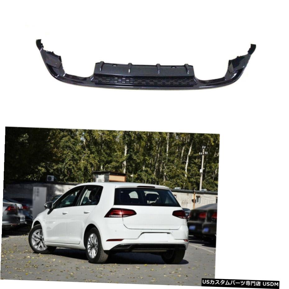 エアロパーツ カーボンルックリアバンパーディフューザーリップSpoilerFor VWゴルフ7.5 MK 7.5 / GTI / R 18-19 Carbon Look Rear Bumper Lip Diffuser SpoilerFor VW Golf 7.5 MK 7.5 /GTI /R 18-19 【並行輸入品】