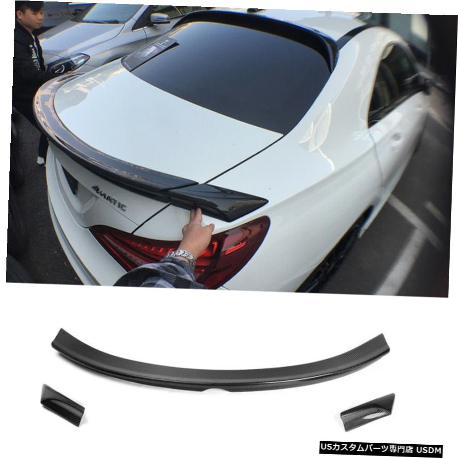 エアロパーツ ベンツW117 C117 CLA250 CLA200用カーボンファイバーリアスポイラートランクウイングリップ13-14 Carbon Fiber Rear Spoiler Trunk Wing Lip for Benz W117 C117 CLA250 CLA200 13-14 【並行輸入品】