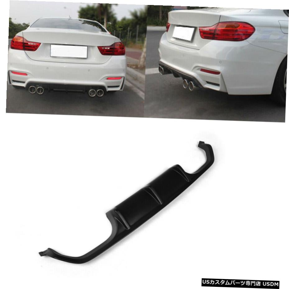 エアロパーツ マットブラックリアバンパーディフューザースポイラーファイバーグラスのためにBMW F82 M4 F80 M3 2014から19 Matt Black Rear Bumper Diffuser Spoiler Fiberglas For BMW F82 M4 F80 M3 2014-19 【並行輸入品】