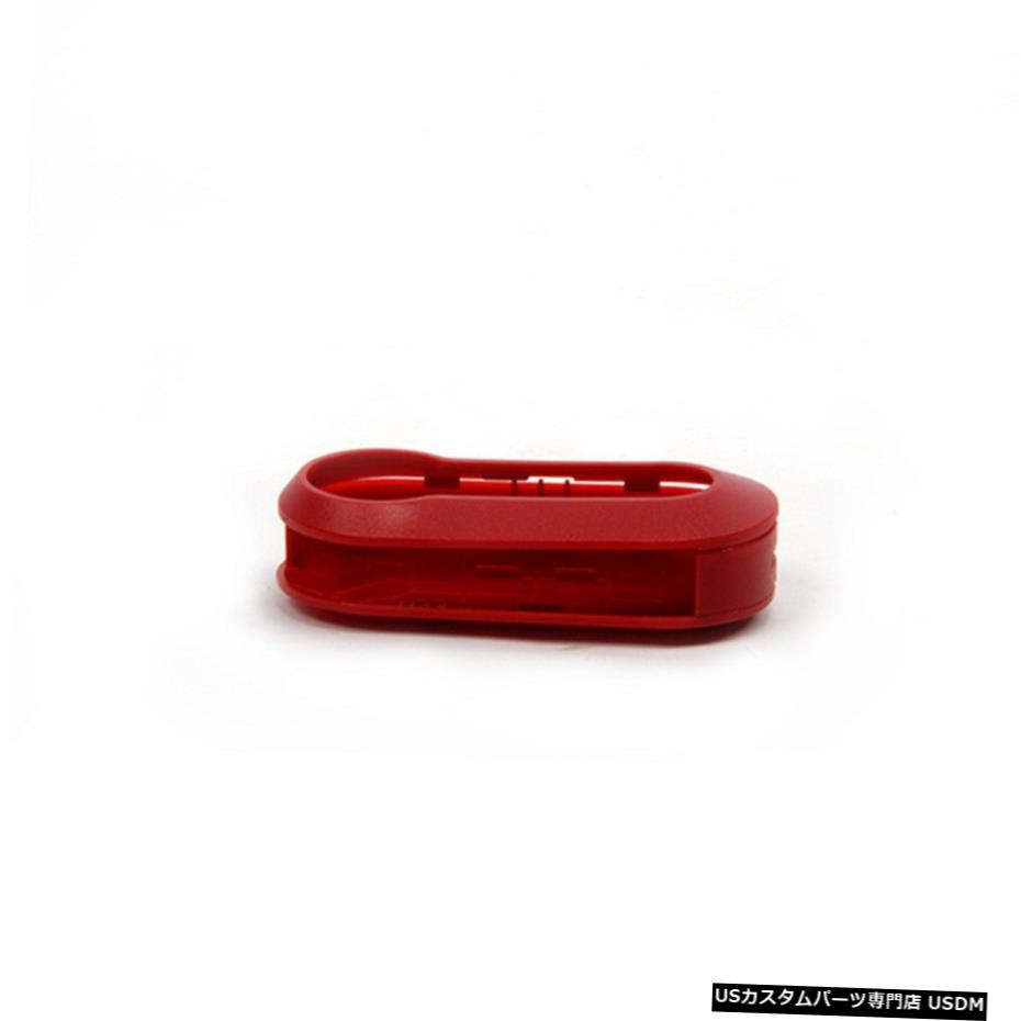 エアロパーツ カーレッドABSの交換フリップカバーリモートキーシェルFOBカバーフィット感のためのフィアット500 Car Red ABS Replacement Flip Cover Remote Key Shell FOB Cover Fit For Fiat 500 【並行輸入品】