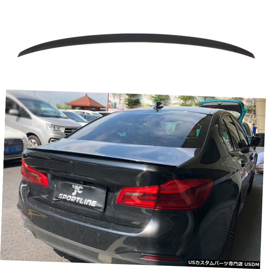 エアロパーツ 光沢のある黒リアトランクスポイラーウイングフィット感のためのBMW M5 G30 F90 5シリーズ530i 17-19 Glossy Black Rear Trunk Spoiler Wing Fit For BMW G30 M5 F90 5 Series 530i 17-19 【並行輸入品】