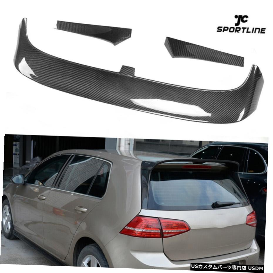 エアロパーツ フォルクスワーゲンVWゴルフ7 VII MK7 2014年から2017年のためのカーボンファイバーリアルーフスポイラーフィット Carbon Fibre Rear Roof Spoiler Fit for Volkswagen VW Golf 7 VII MK7 2014-2017 【並行輸入品】｜カスタムパーツ WORLD倉庫