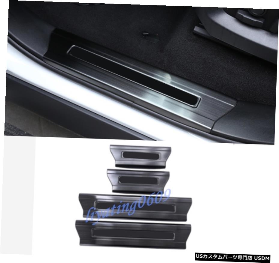 エアロパーツ 4Pブラックチタンサイドドアシルガードプレートトリムのためにレンジローバースポーツ14-18 4P Black titanium Side Door Sill Guards Plate Trim For Range Rover Sport 14-18 【並行輸入品】｜カスタムパーツ WORLD倉庫