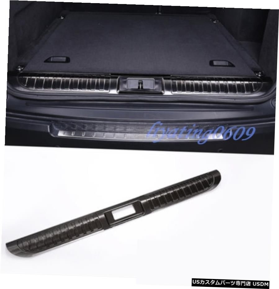 エアロパーツ レンジローバースポーツのためのブラックチタンインナーリアバンパーガードシルプレート14-18 Black titanium Inner Rear Bumper Guard Sill Plate For Range Rover Sport 14-18 【並行輸入品】