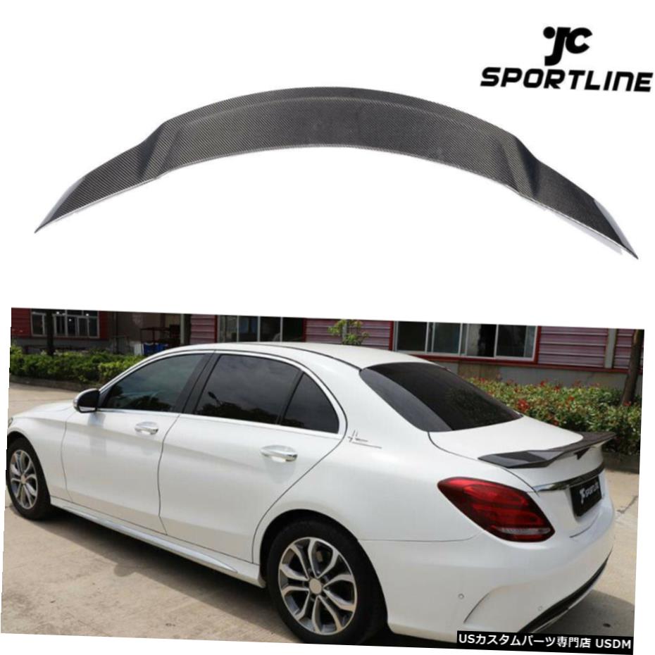 エアロパーツ メルセデスベンツW205 C300 C63セダン15-16炭素繊維用リアトランクスポイラーウイング Rear Trunk Spoiler Wing for Mercedes Benz W205 C300 C63 Sedan 15-16 Carbon Fiber 【並行輸入品】|カスタムパーツ WORLD倉庫