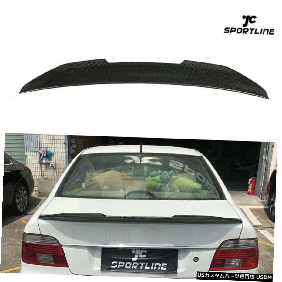 エアロパーツ BMW 5シリーズE39の525i 528i 540i 1996年から2003年リアスポイラートランクウィングカーボンフィット Fits BMW 5 Series E39 525i 528i 540i 1996-2003 Rear Spoiler Trunk Wing Carbon 【並行輸入品】