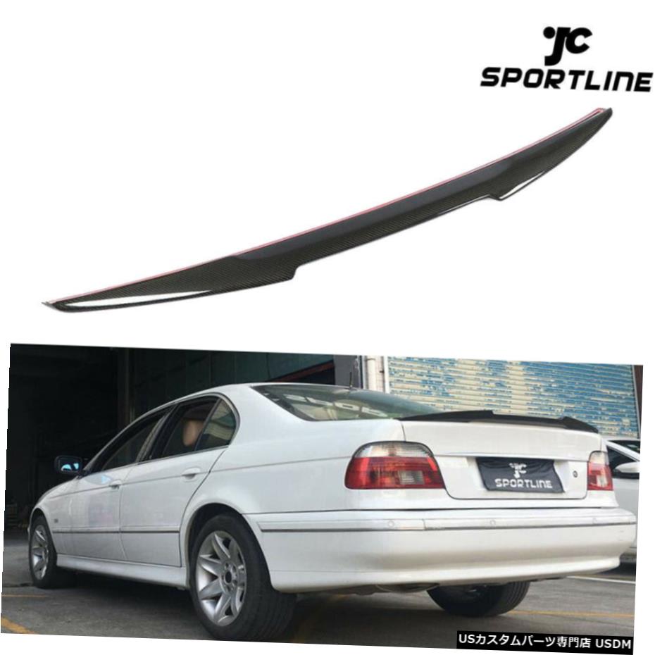 エアロパーツ 1996-2003 BMW E39 520I 540i 530i用カーボンファイバーリアトランクスポイラーウイングフィット Carbon Fiber Rear Trunk Spoiler Wing Fit for 1996-2003 BMW E39 520i 540i 530i 【並行輸入品】