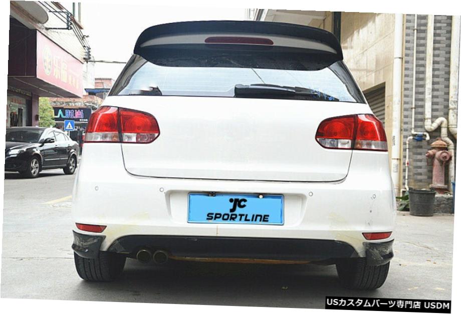エアロ分野 リアバンパースプリッタフィット気持ちの益のvw Golf6 Mk6ベースハッチバック10老いから13年カーボンコピーバルカンファイバー Rear Bumper Splitters Fit For Vw Golf6 Mk6 Base Hatchback 10 13 Carbon Fiber Colegiovictorhugo Cl