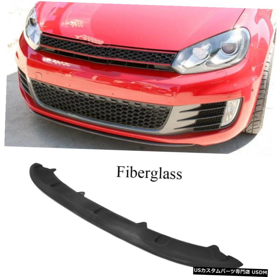 エアロパーツ VWゴルフ6 VI MK6 GTI 2010年から2015年のためのマットブラックフロントバンパーリップスポイラーチンフィット Matt Black Front Bumper Lip Spoiler Chin Fit for VW Golf 6 VI MK6 GTI 2010-2015 【並行輸入品】
