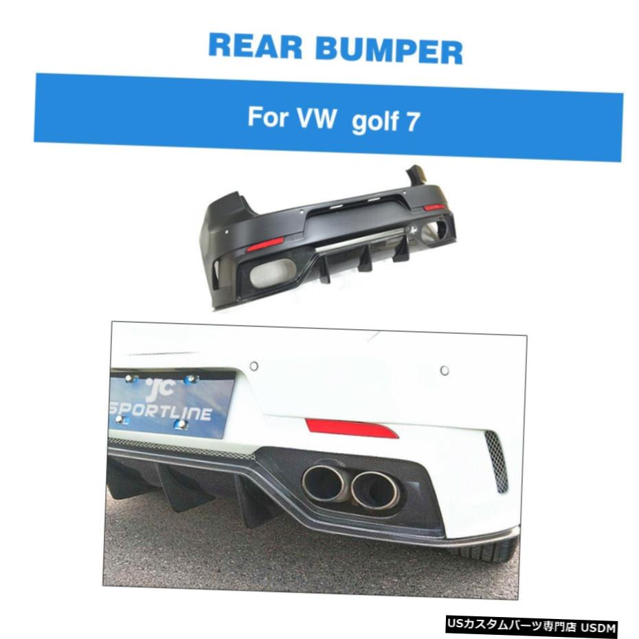 エアロパーツ フィット感のためのVWゴルフ7 MK 7 VII / R 14-17リアバンパーディフューザーバーボディキットカーボン Fit For VW Golf 7 MK 7 VII /R 14-17 Rear Bumper Diffuser Bar Body Kit Carbon 【並行輸入品】｜カスタムパーツ WORLD倉庫
