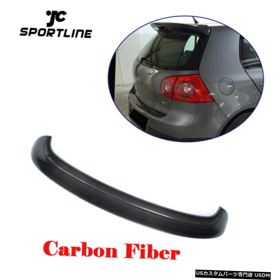 エアロパーツ VWゴルフ5 MK5 GTI R32 05-07ブラックカーボンファイバー用リアスポイラーウイングトップフィット Rear Top Spoiler Wing Fit for VW Golf 5 MK5 GTI R32 05-07 Black Carbon Fiber 【並行輸入品】|カスタムパーツ WORLD倉庫