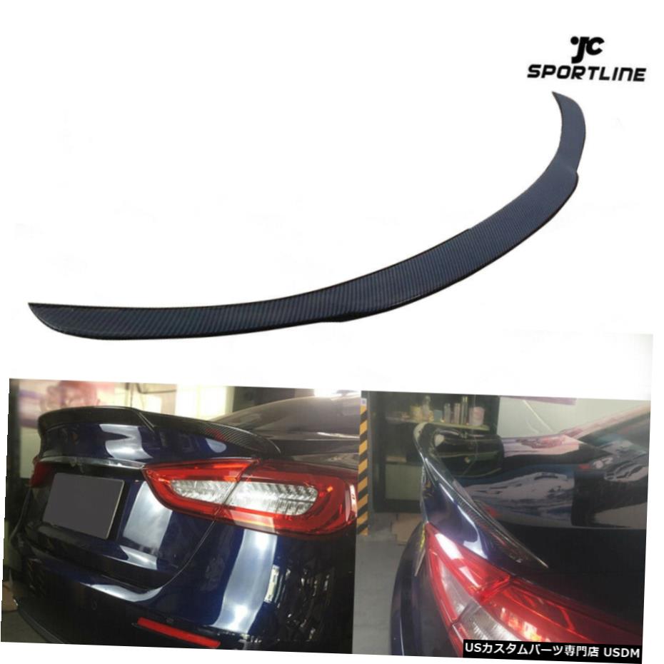 エアロパーツ マセラティ・クアトロポルテリアトランクスポイラーブートウィング2013-2019カーボンファイバー Rear Trunk Spoiler Boot Wing For Maserati Quattroporte 2013-2019 Carbon Fiber 【並行輸入品】
