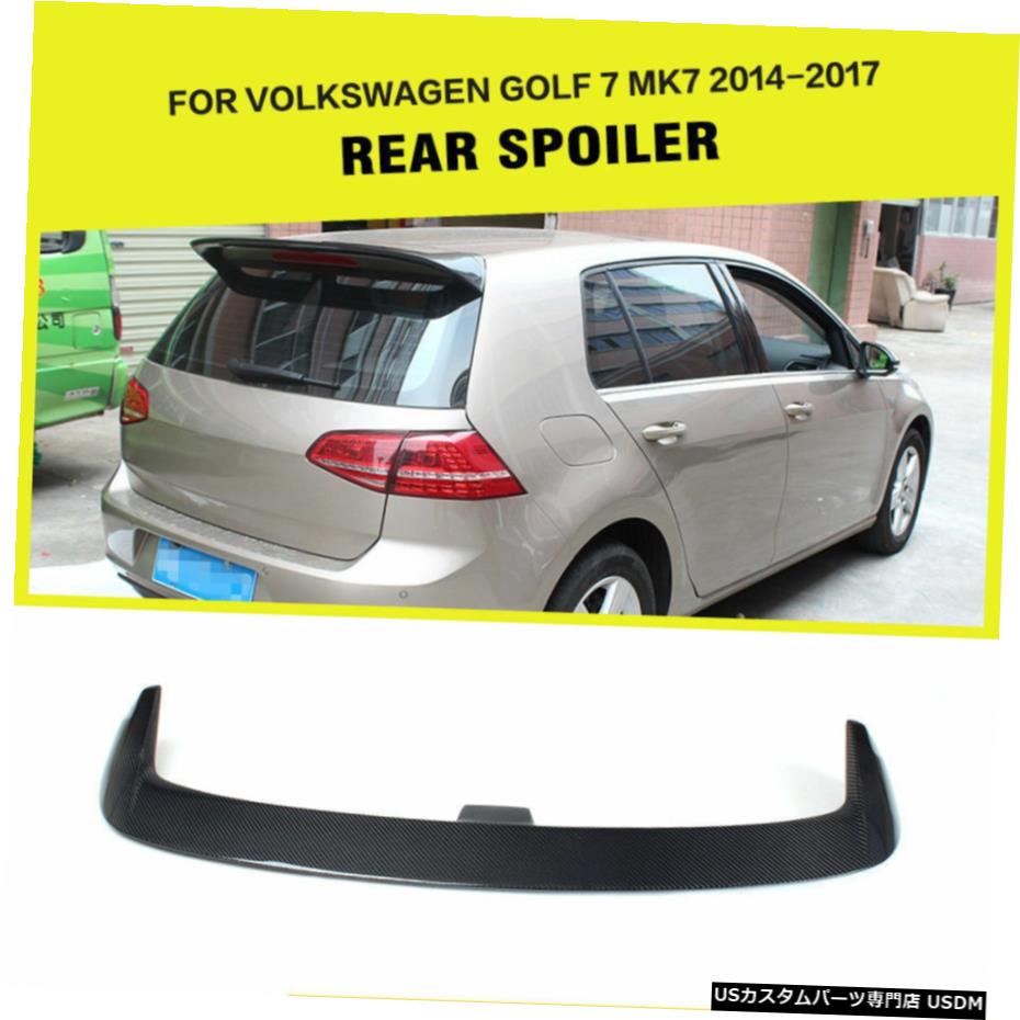 エアロパーツ フォルクスワーゲンVWゴルフ7 MK7 14-17リアルーフスポイラーリップウィングカーボンファイバーのための適合 Fit for Volkswagen VW Golf 7 MK7 14-17 Rear Roof Spoiler Lip Wing Carbon Fiber 【並行輸入品】｜カスタムパーツ WORLD倉庫