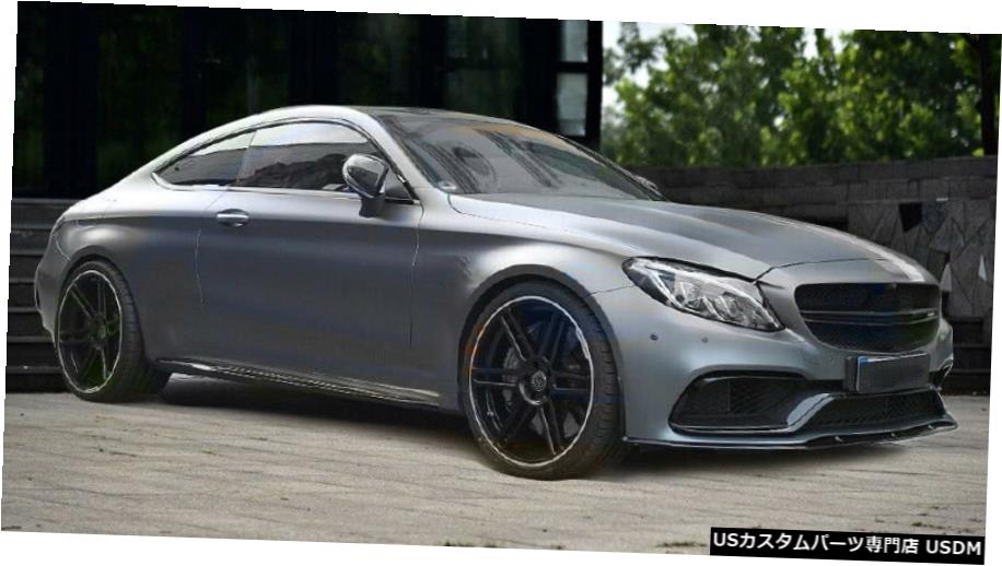 エアロパーツ フロントバンパースポイラーリップのためにベンツcクラスc5 C63 Amg 2ドア15 17カーボンファイバー Front Bumper Lip Spoiler For Benz C Class C5 C63 Amg 2 Door 15 17 Carbon Fiber Cgco Org