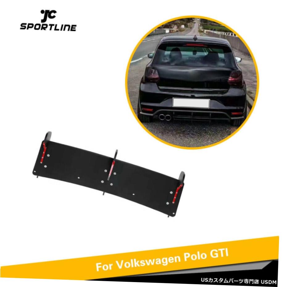 エアロパーツ リアバンパーディフューザーシャークフィンリップのためにVWポロGTI 2015-2018マットブラック修理 Rear Bumper Diffuser Shark Fins Lip For VW Polo GTI 2015-2018 Matt Black Refit 【並行輸入品】