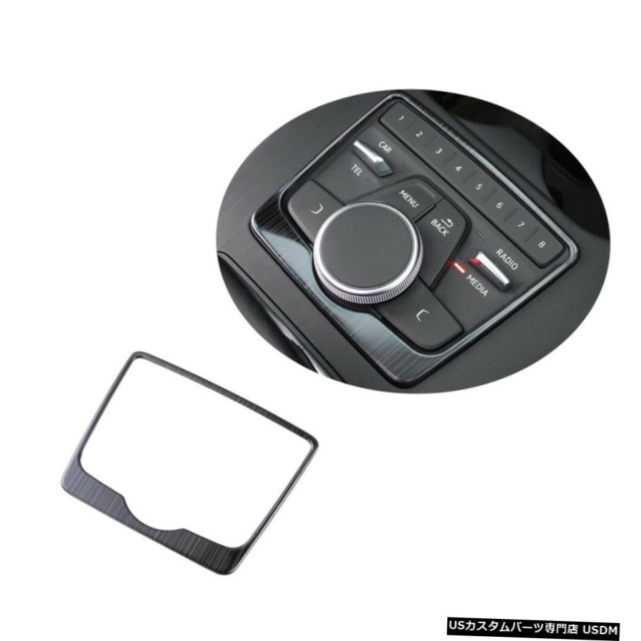 エアロパーツ インテリア変速フレームカバートリムのためにアウディA4L 17-19ステンレススチールブラック Interior Gear Shift Frame Cover Trim For Audi A4L 17-19 Stainless Steel Black 【並行輸入品】