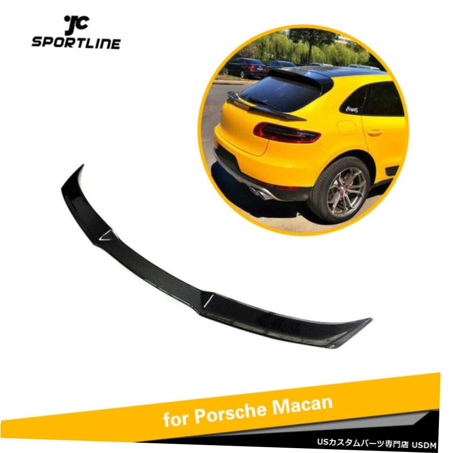 エアロパーツ ポルシェ・マカン2014-2020リアスポイラー中東トップウィングカーボンファイバー修理のために For Porsche Macan 2014-2020 Rear Middle Spoiler Top Wing Carbon Fiber Refit 【並行輸入品】