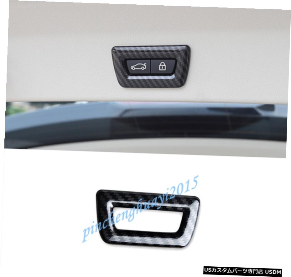 エアロパーツ カーボンファイバーリアトランクのスイッチボタンカバートリムフィット感のためのBMW X3 G01 X4 G02 18-19 Carbon Fiber Rear Trunk Switch Button Cover Trim Fit For BMW X3 G01 X4 G02 18-19 【並行輸入品】