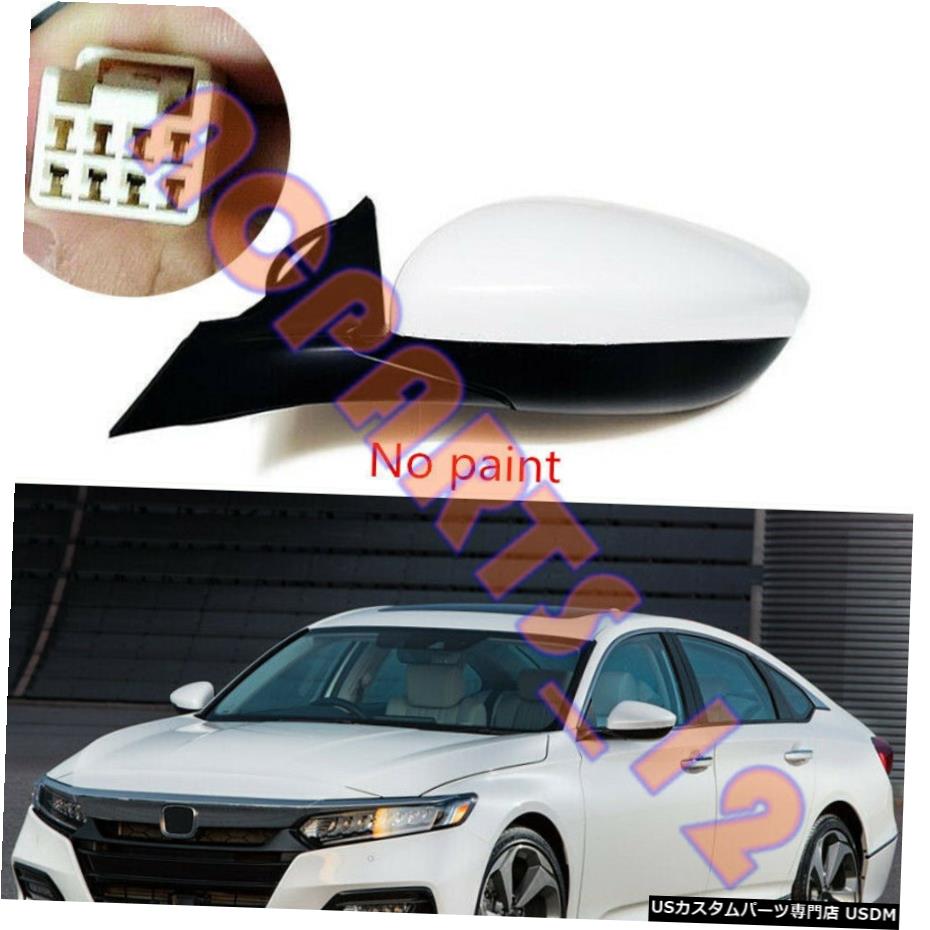 エアロパーツ ホンダアコード2018から19左入門パワーバックミラー3WIRE /ピン組立用 For Honda Accord 2018-19 Left Primer Power Rearview Mirror 3Wire/Pin Assembly 【並行輸入品】
