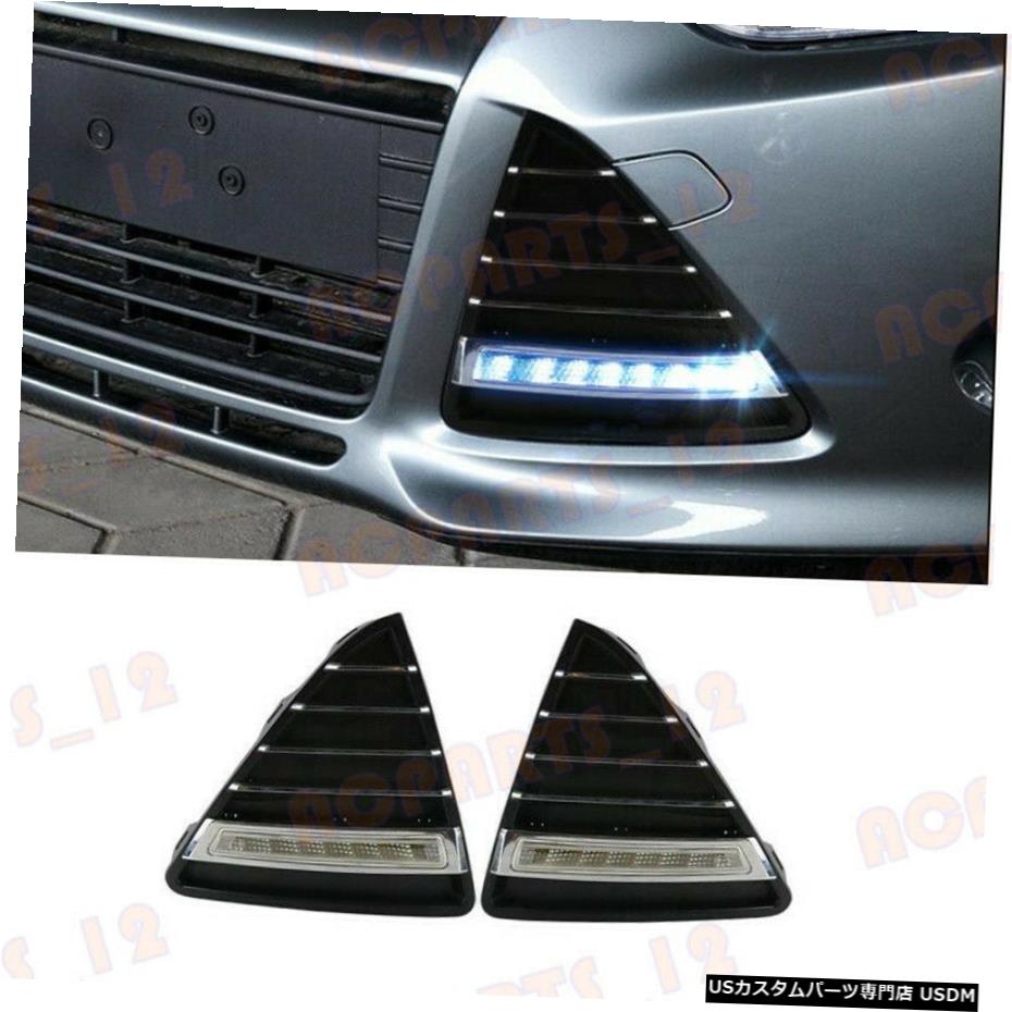 エアロパーツ フォードフォーカス2012-2014ホワイト+イエロー+ブルーLED昼間走行用ライトの場合 For Ford Focus 2012-2014 White+Yellow+Blue LED Daytime Running Lights 【並行輸入品】