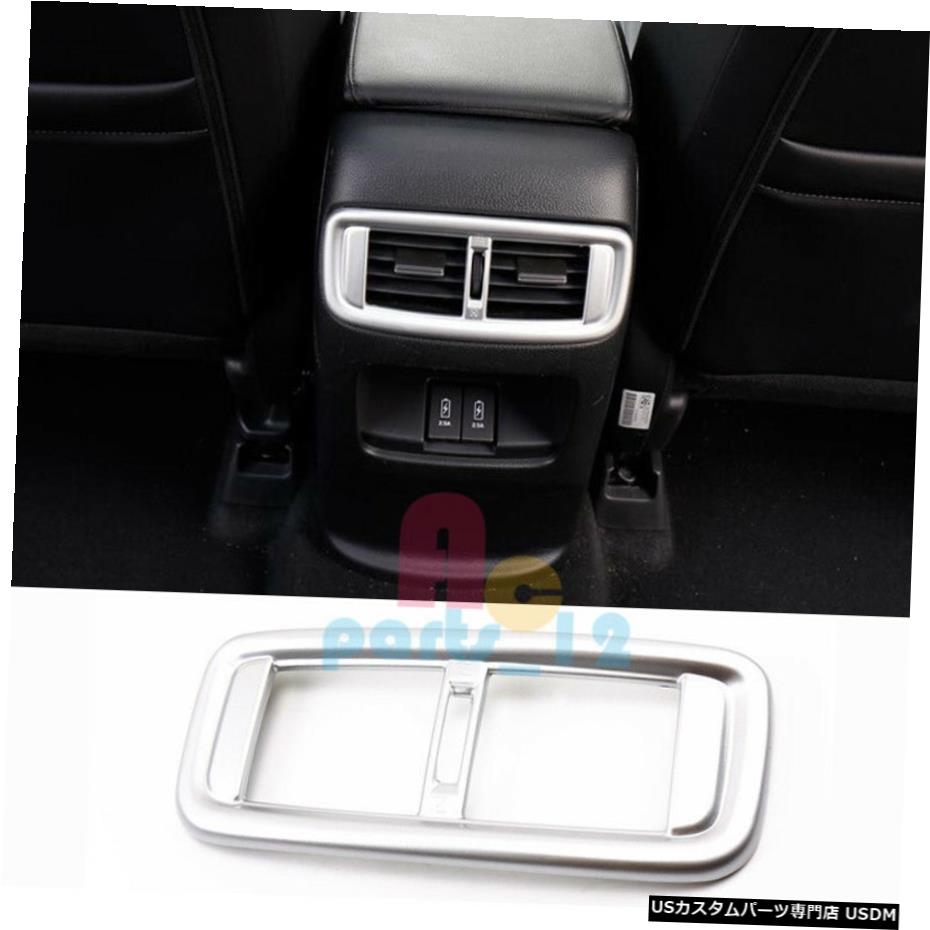 エアロパーツ シルバーステンレスA / Cリアベントアウトレットトリムカバーフィット感のためのホンダCR-V 2017-2018 Silver Stainless A/C Rear Vents Outlet Trim Cover Fit For Honda CR-V 2017-2018 【並行輸入品】