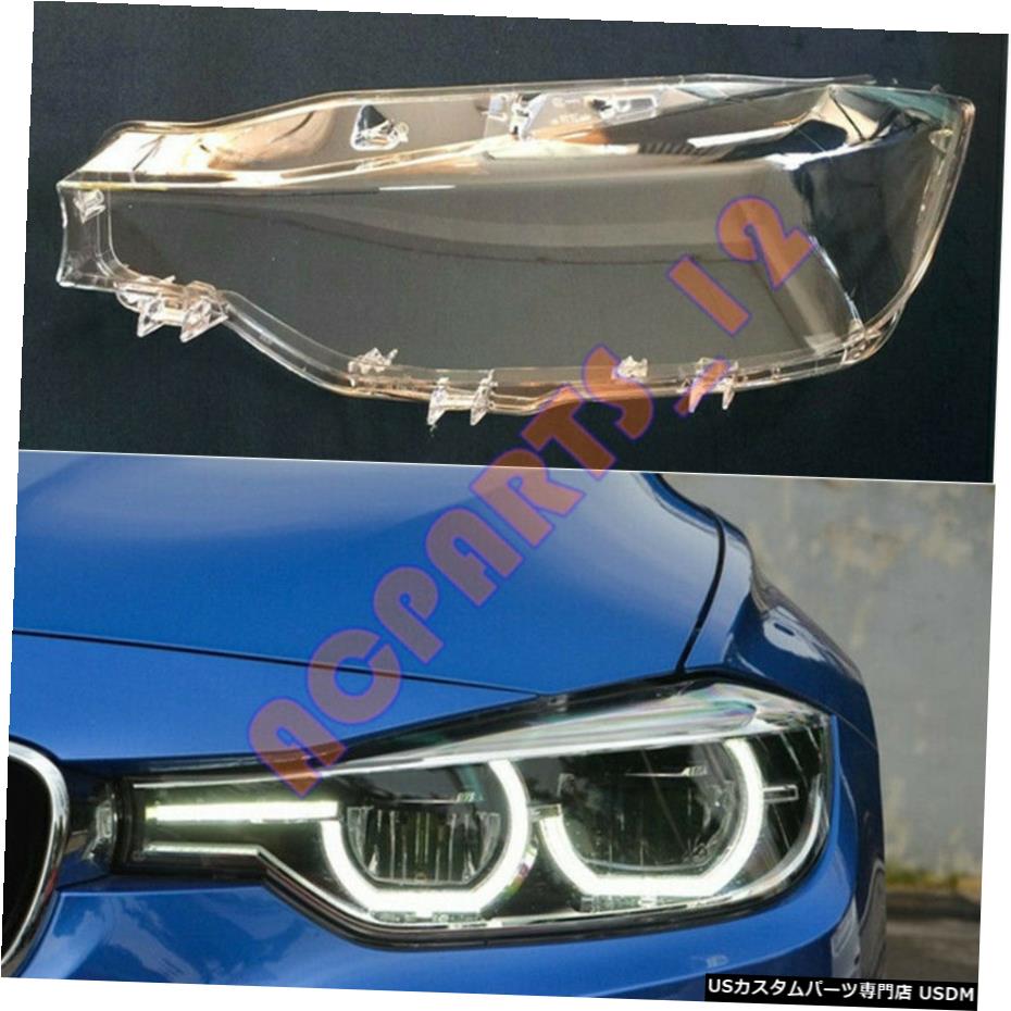 エアロパーツ BMW 3セリエF30のF35のための17-18左取り付ける時はヘッドライトカバークリアPC＆＃038;接着剤 For BMW 3 serie F30 F35 17-18 Left Refitting Headlight Cover Clear PC&Glue 【並行輸入品】