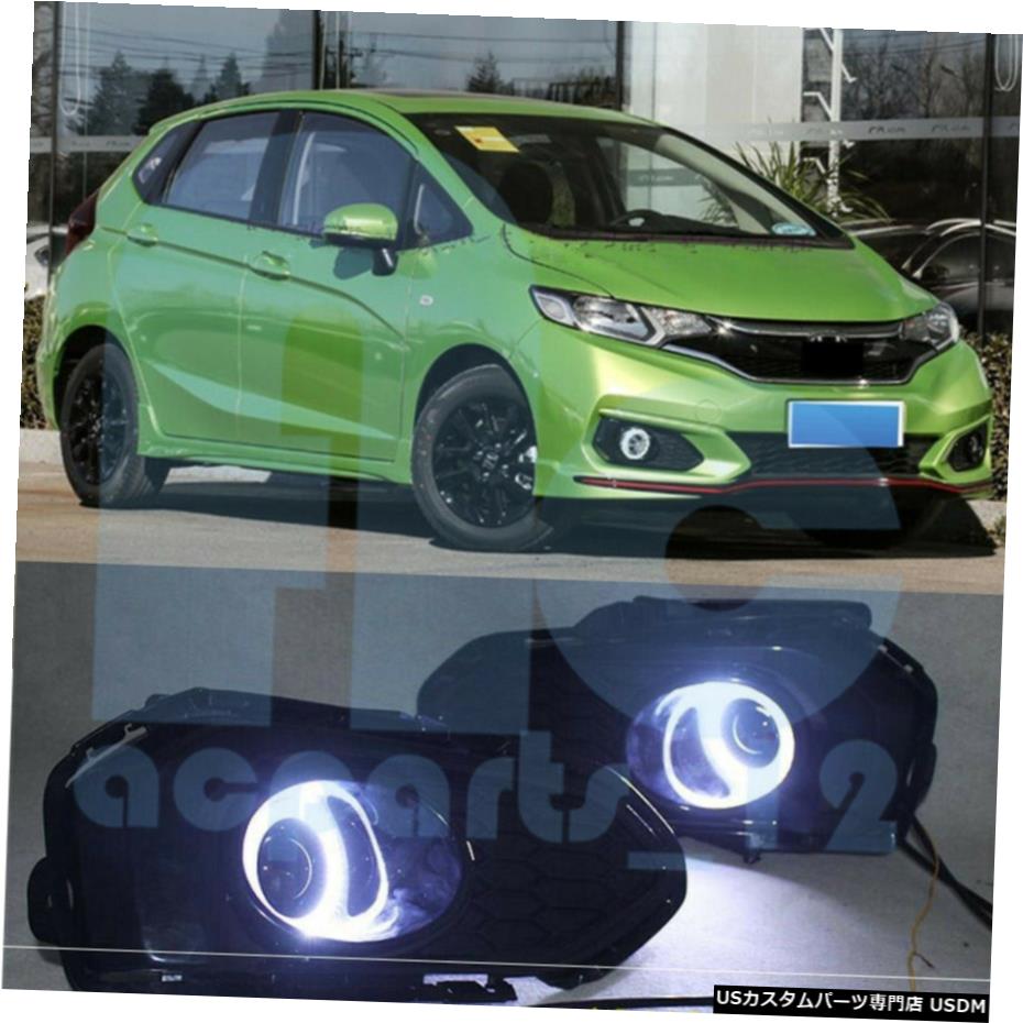 エアロパーツ ホンダFIT / JAZZのための明るい白角瞳のCOBフォグランププロジェクター2018-2019 Bright White Angle Eye COB Fog Light Projector for Honda FIT/JAZZ 2018-2019 【並行輸入品】|カスタムパーツ WORLD倉庫