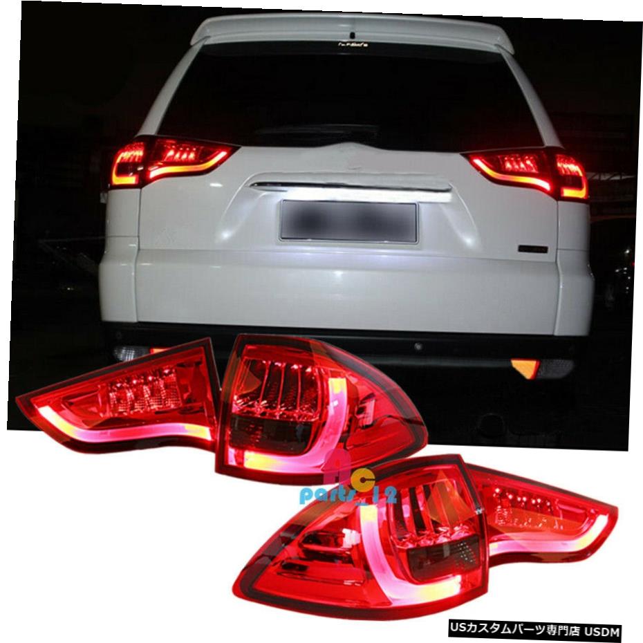 エアロパーツ LED RED / BLACK TAIL LIGHT FOR三菱パジェロSPORT MONTERO SPORT 2009-2014 LED RED/BLACK TAIL LIGHT FOR MITSUBISHI PAJERO SPORT MONTERO SPORT 2009-2014 【並行輸入品】