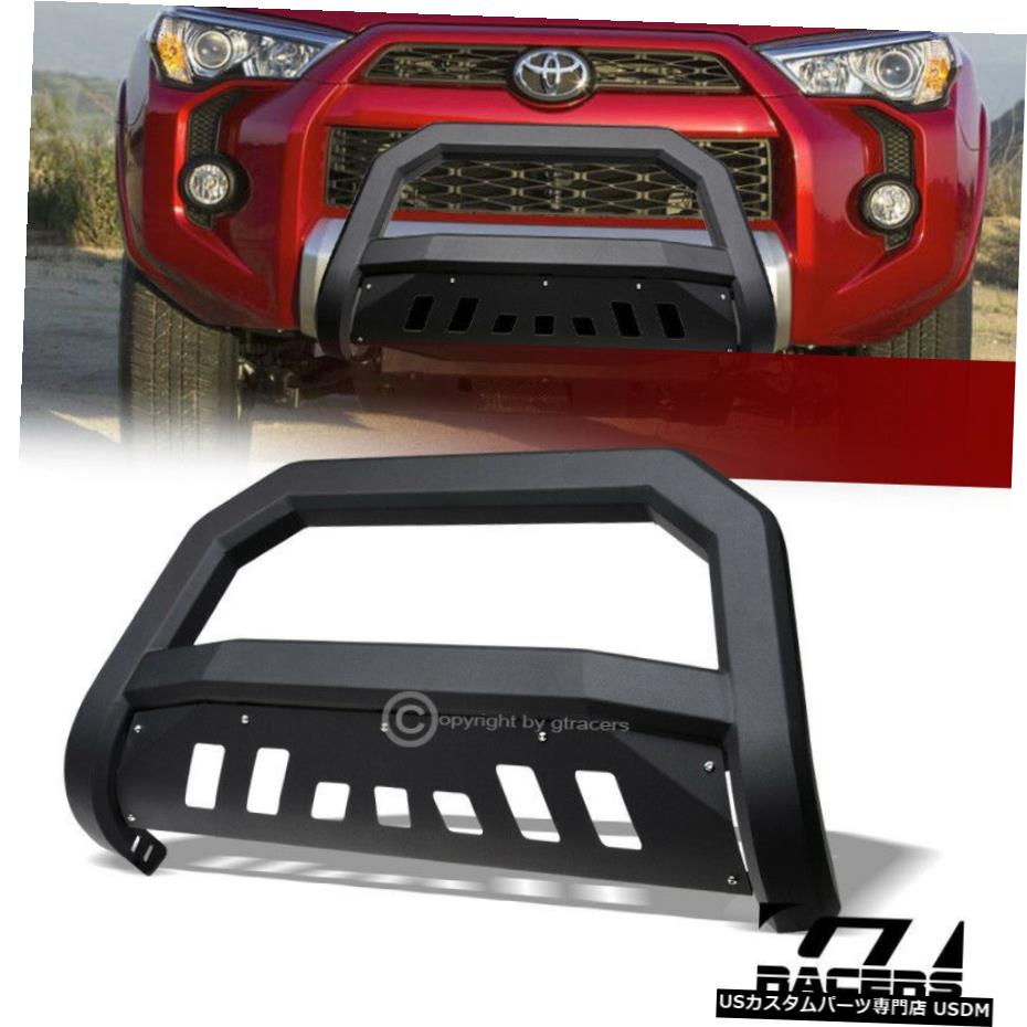 グリル 10 のためのトヨタ ハイラックスサーフマットblk Avtエッジブルバーブラシプッシュバンパーガード For 10 Toyota 4runner Matte Blk Avt Edge Bull Bar Brush Push Bumper Guard Voli Me