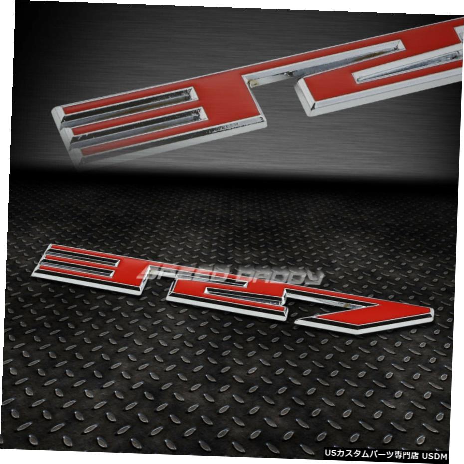 グリル 外装 エアロパーツ 327 Metal 5 3 Trunk Trunk Grill Badge Bumper Emblem Bumper 車用品 バイク用品 Red Metal Chrome パーツ 車用品 Sbc Emblemデカールステッカーlogo 327 Trunk グリル