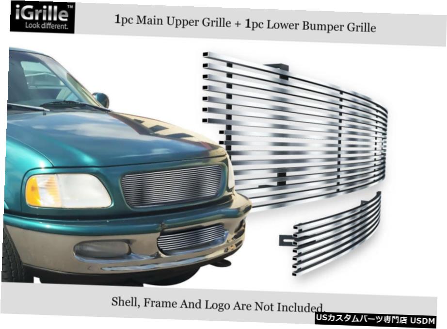 食べ物屋 Fits 1997 1998ジェラルド R フォードf 150 4wd鉱脈筆法 エクスペディステンレスビレットグリルコンボ Fits 1997 1998 Ford F 150 4wd Bar Style Expedition Stainless Billet Grille Combo Pghintheround Com