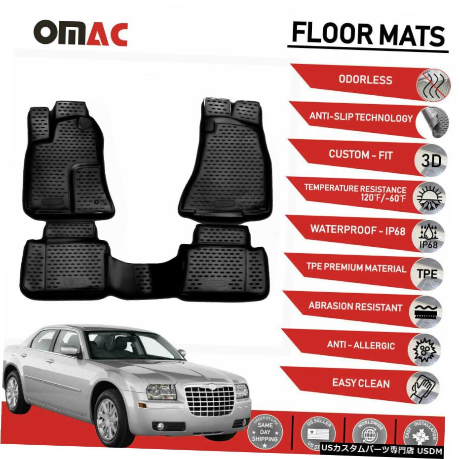 Floor Mat フロアマットライナー3Dモールドブラックフィットクライスラー300 / 300C 2005-2010 Floor Mats Liner 3D Molded Black Fits Chrysler 300 / 300C 2005-2010 【並行輸入品】