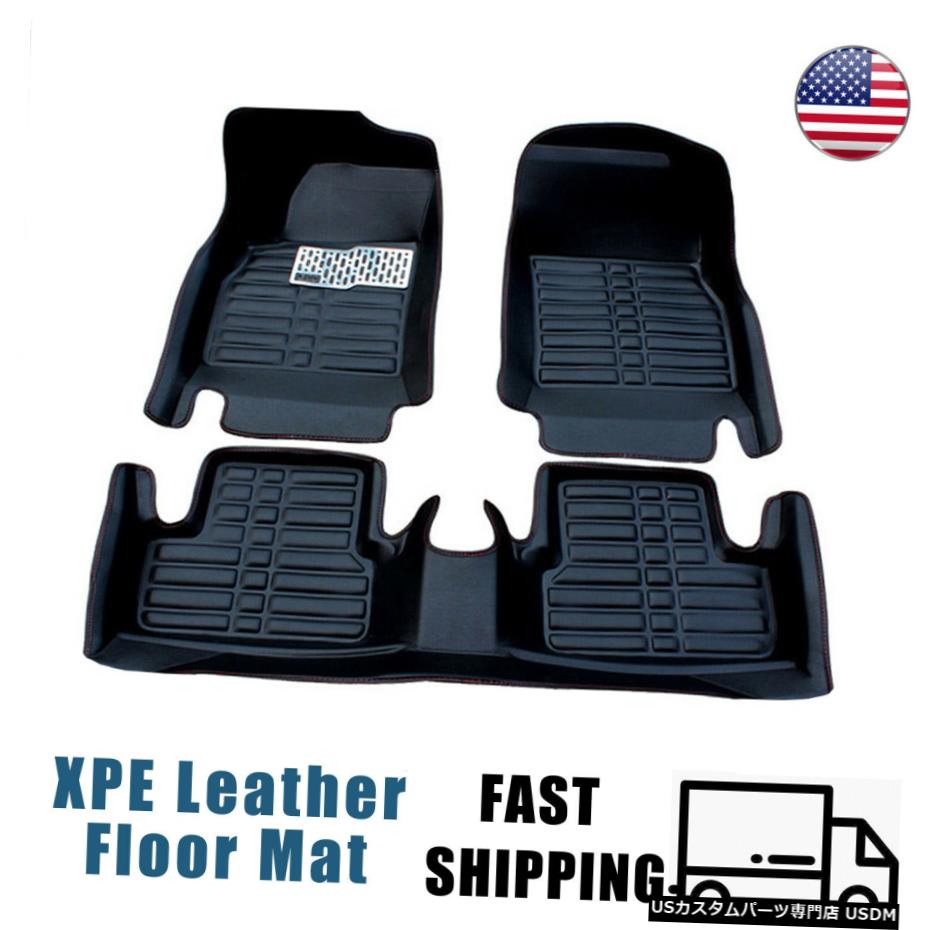 Floor Mat ホンダシビック2016-2020用カーXPEレザーフロアライナーマット防水マット Car XPE Leather Floor Liner Mat Waterproof Mats for Honda Civic 2016-2020 【並行輸入品】