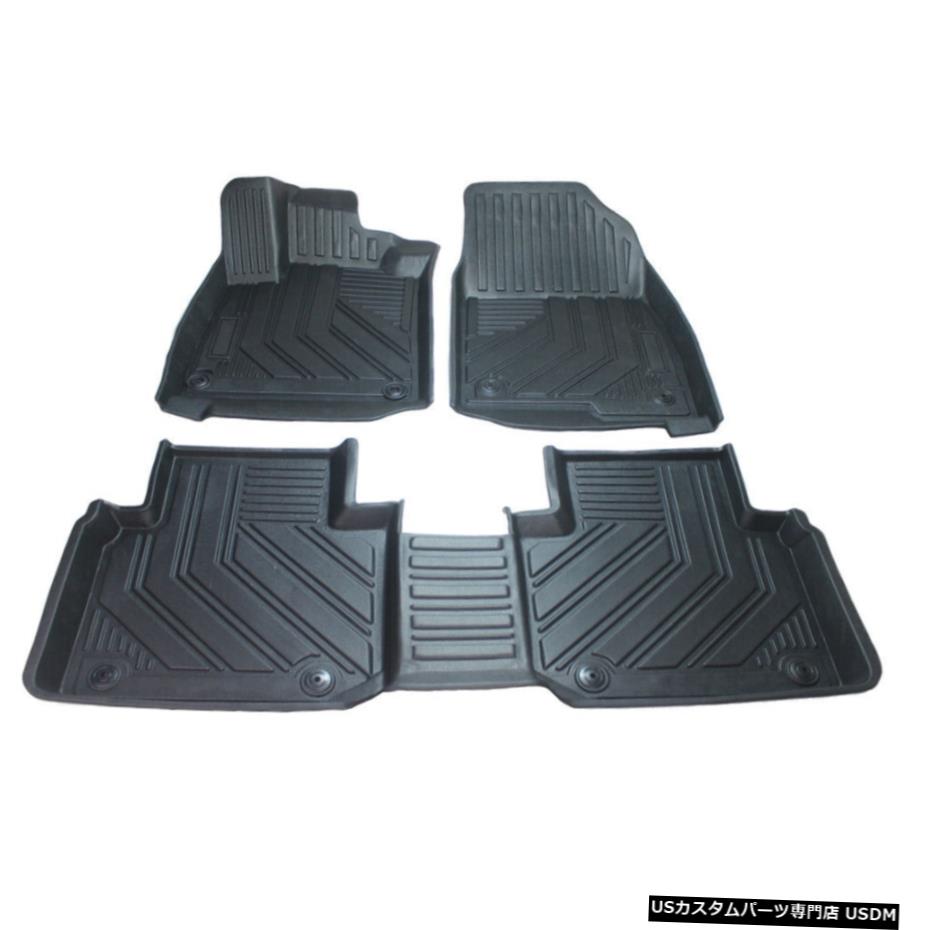 Floor Mat ホンダアコード2018-2019に全天候型カーフロアライナーマット3Dモールドブラックフィット All Weather Car Floor Liner Mat 3D Molded Black Fits for Honda Accord 2018-2019 【並行輸入品】