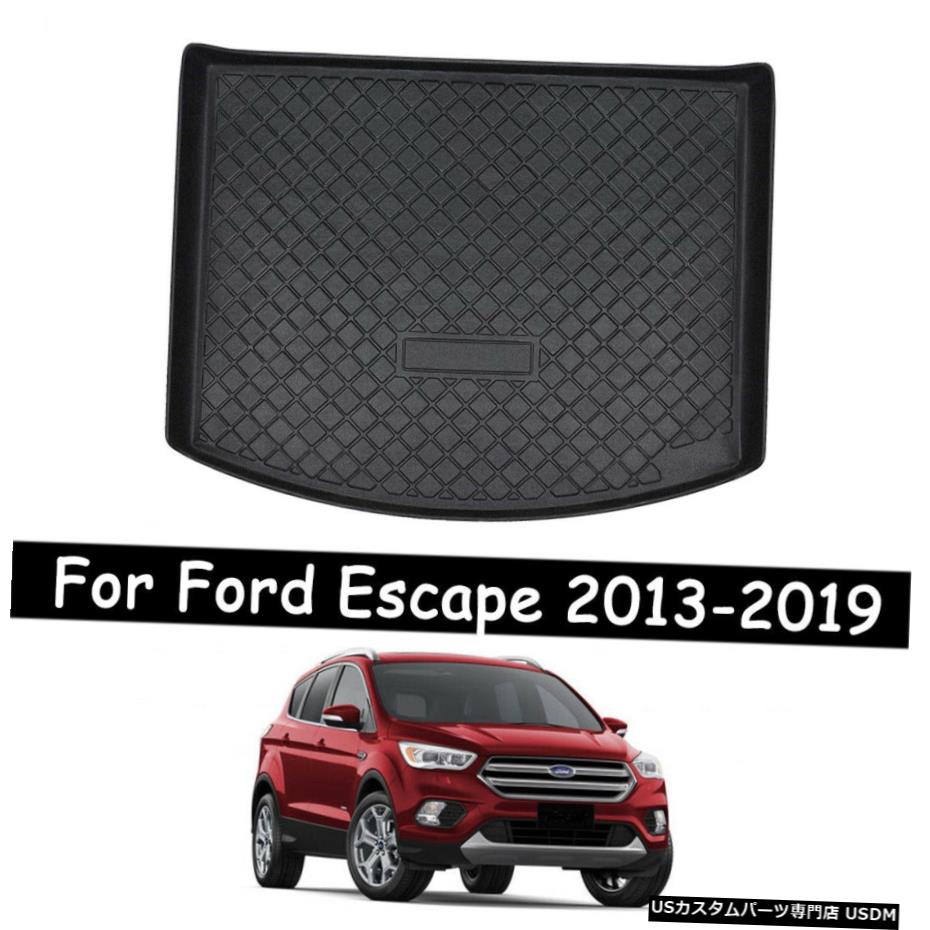 Floor Mat フォードエスケープ2013-2019用カーリアトランクカーゴライナーマットTPOラバーフロアマット Car Rear Trunk Cargo Liner Mat TPO Rubber Floor Mats for Ford Escape 2013-2019 【並行輸入品】