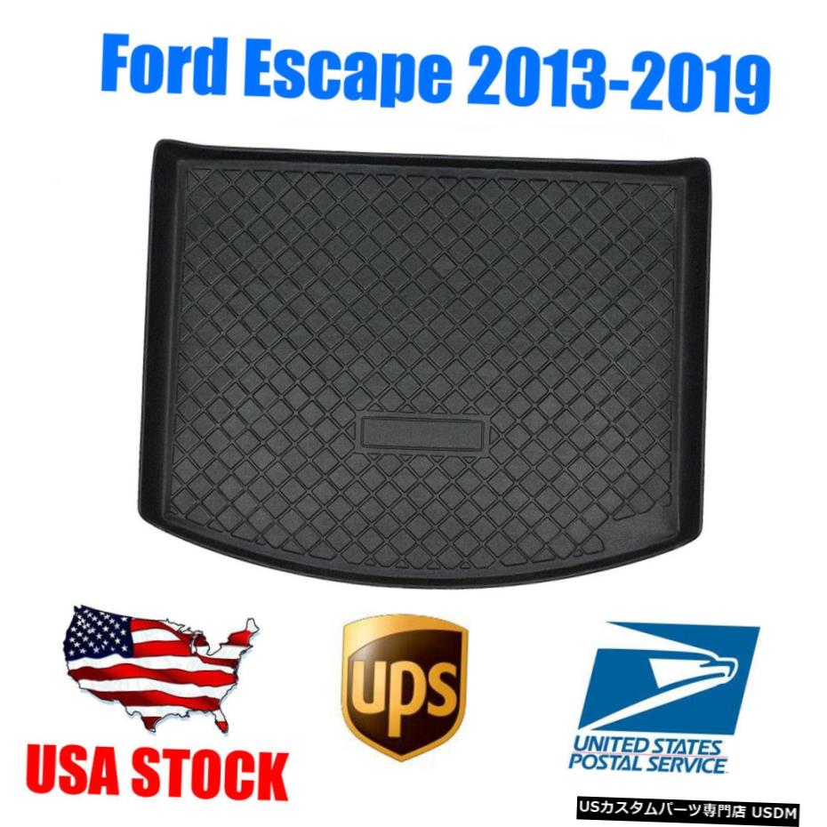 Floor Mat 2013-2019フォードエスケープ用カーTPOラバーリアカーゴライナートランクフロアマットフィット Car TPO Rubber Rear Cargo Liner Trunk Floor Mat Fit for 2013-2019 Ford Escape 【並行輸入品】