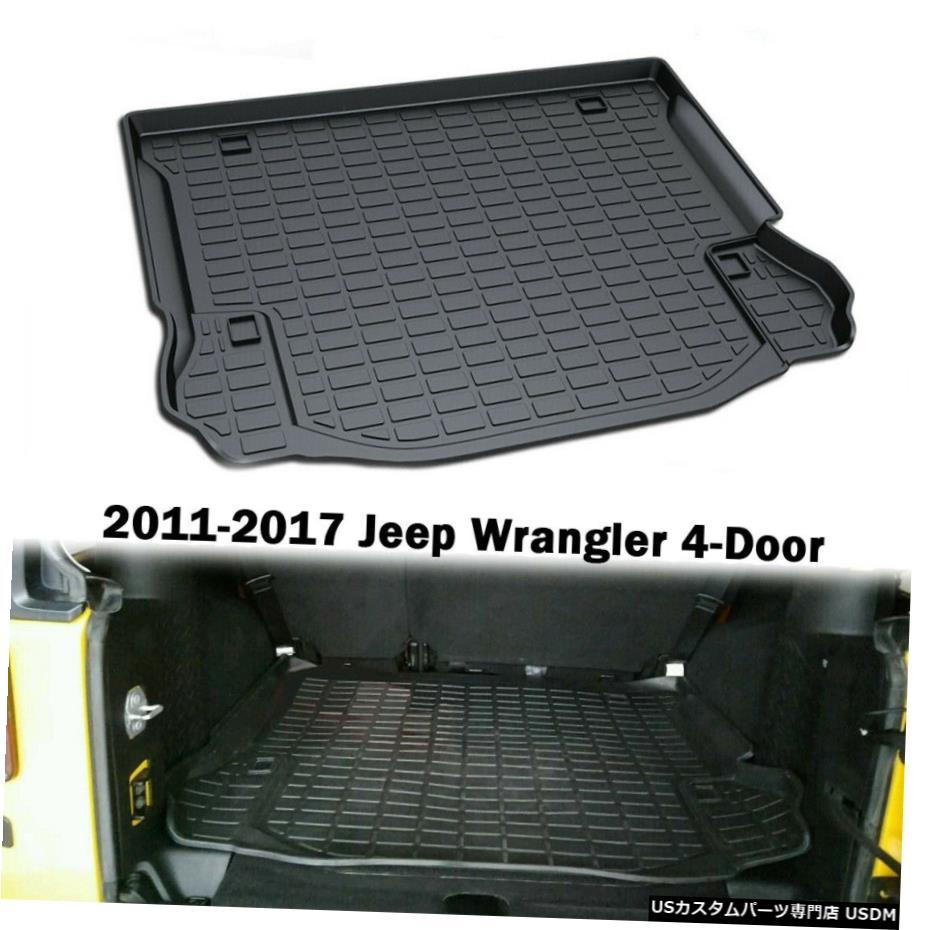 Floor Mat 2011-2017ジープラングラー4ドア用カーリアカーゴライナーTPO保護フロアマット Car Rear Cargo Liner TPO Protection Floor Mat for 2011-2017 Jeep Wrangler 4-Door 【並行輸入品】