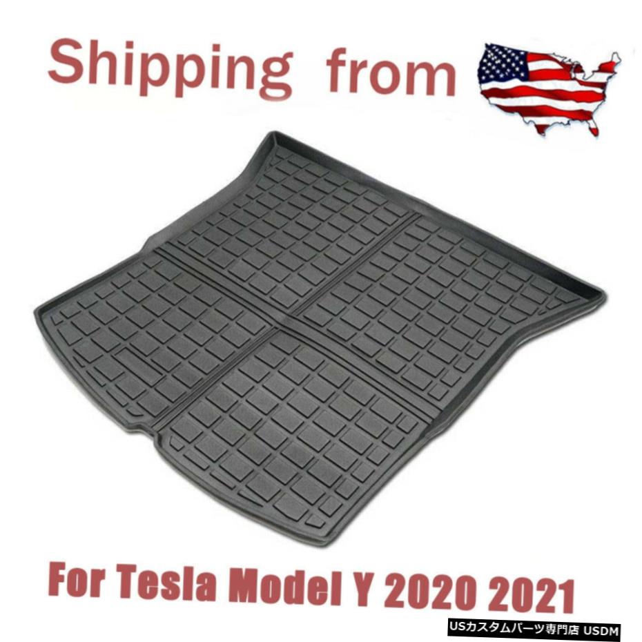 Floor Mat テスラモデルY2020-2021に適合リアカーゴライナートランクトレイフロアマット Fits for Tesla Model Y 2020-2021 Rear Cargo Liner Trunk Tray Floor Mat 【並行輸入品】
