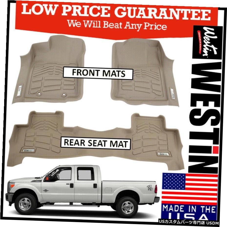 Floor Mat Westin Wade Sure-Fit 2012-2016 Ford F-350 Crew Cab w / Left Foot Pad Floor Mats Westin Wade Sure-Fit 2012-2016 Ford F-350 Crew Cab w/ Left Foot Pad Floor Mats 【並行輸入品】