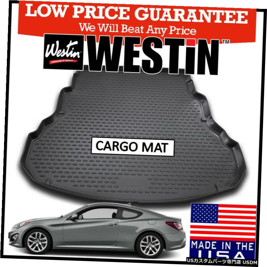 Floor Mat ウェスティンカーゴフロアライナーマットは2010-2016ヒュンダイジェネシスクーペブラックに適合 Westin Cargo Floor Liner Mat fits 2010-2016 Hyundai Genesis Coupe BLACK 【並行輸入品】