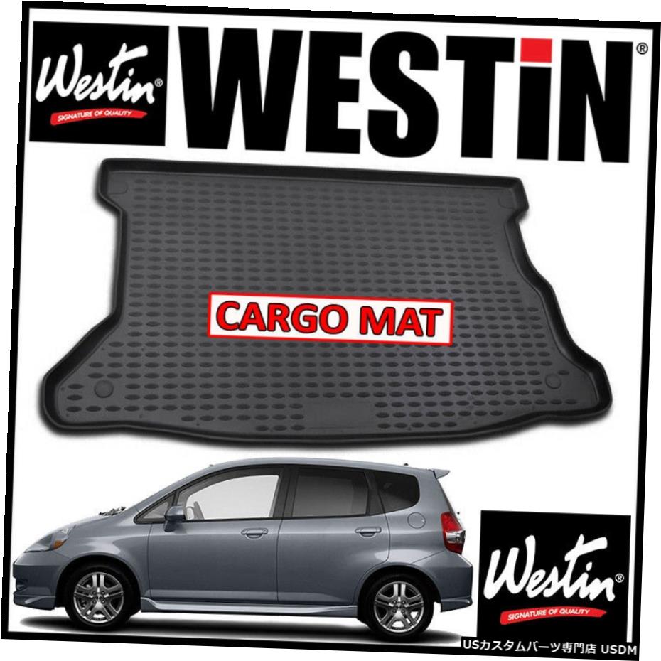 Floor Mat ウェスティンプロファイルカーゴフロアライナーマットは2007-2008ホンダフィットブラックに適合 Westin Profile Cargo Floor Liner Mat fits 2007-2008 Honda Fit BLACK 【並行輸入品】