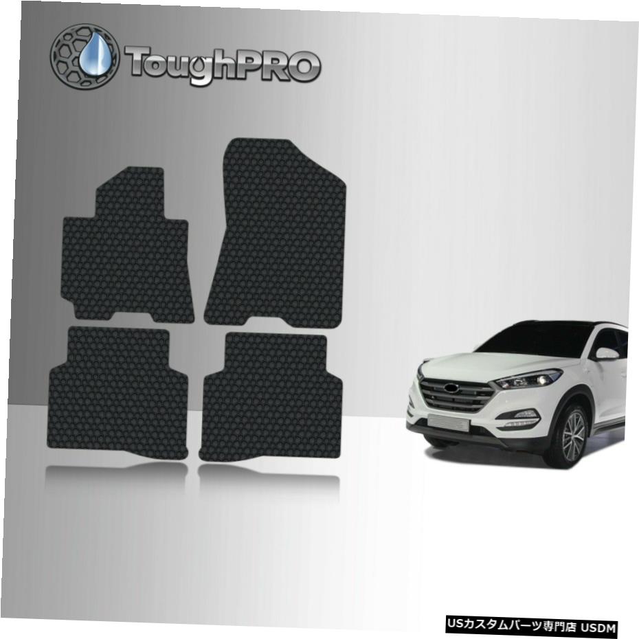 Floor Mat ToughPROフロアマットブラックヒュンダイツーソンオールウェザー2021 ToughPRO Floor Mats Black For Hyundai Tucson All Weather 2021 【並行輸入品】