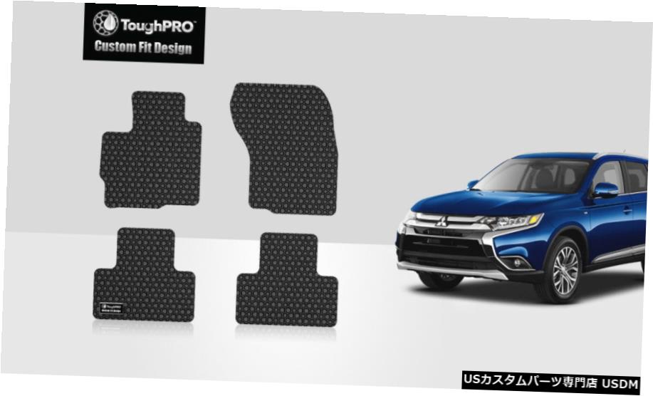 Floor Mat ToughPROフロアマットブラック三菱アウトランダースポーツオールウェザー2011-2020 ToughPRO Floor Mats Black For Mitsubishi Outlander Sport All Weather 2011-2020 【並行輸入品】