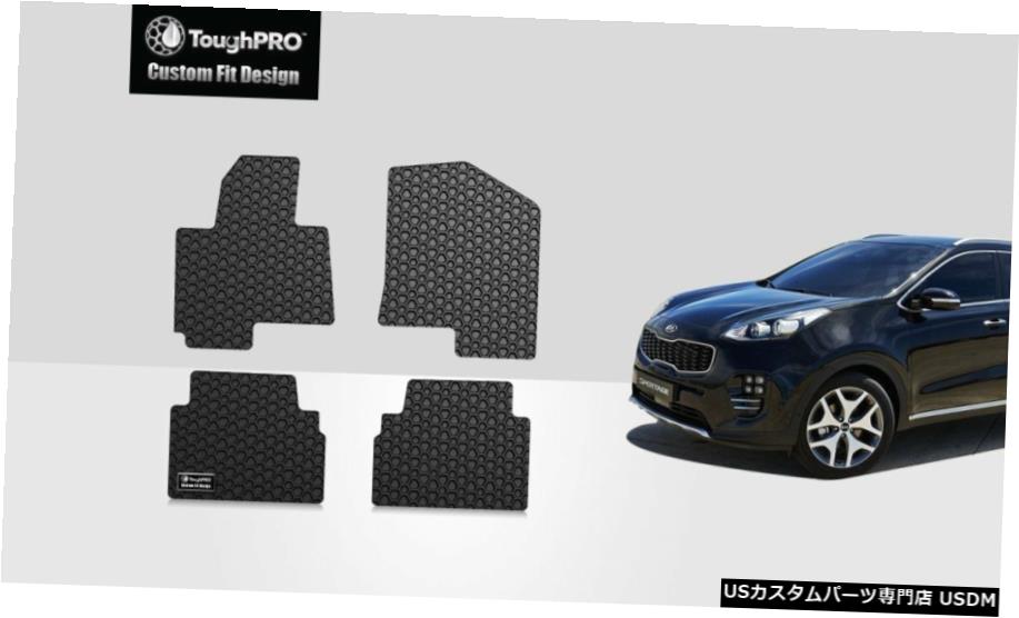 Floor Mat ToughPROフロアマットブラックKIASportage All Weather Custom Fit 2017-2021 ToughPRO Floor Mats Black For KIA Sportage All Weather Custom Fit 2017-2021 【並行輸入品】