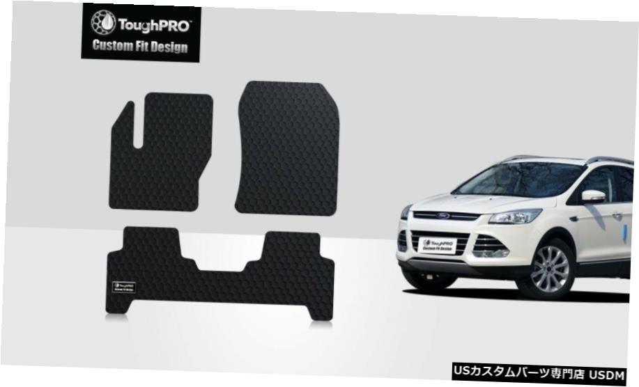 Floor Mat ToughPROフロアマットブラックフォードエスケープオールウェザーカスタムフィット2013-2019 ToughPRO Floor Mats Black For Ford Escape All Weather Custom Fit 2013-2019 【並行輸入品】